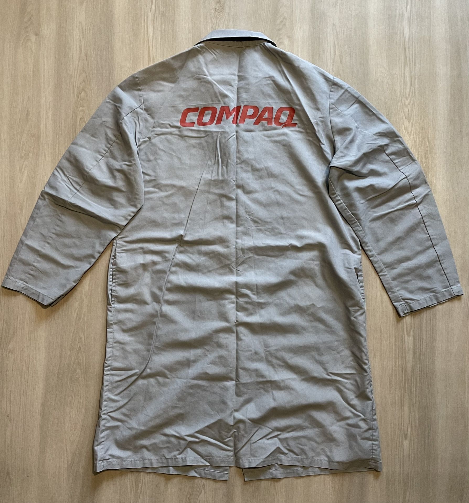 Vintage 90s Compaq Computers Engineer Lab Coat Sz 44