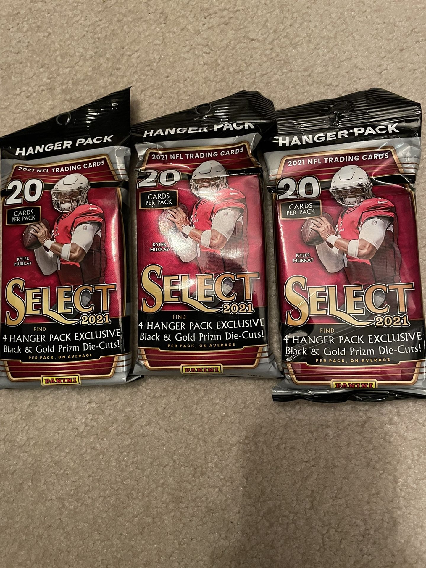 Nfl Sports Cards Select Football Hanger Box Packs 2021 Find Zebra Numbered Cards