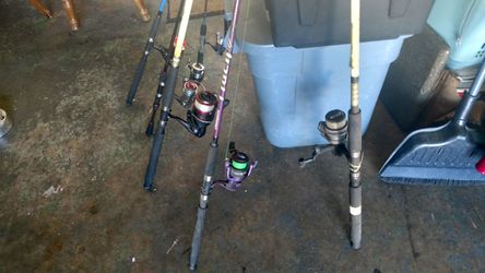 Reel and rods 10 to 30 each