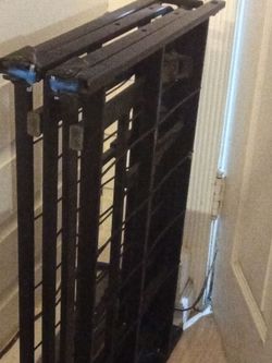 Twin Size Folding Metal Platform Bed Frame - No Box Spring Needed
