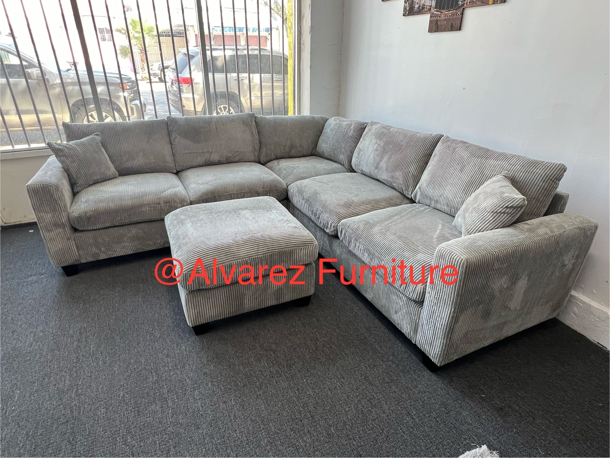 Corduroy Sectional Sofa With Ottoman,All Products : American Fashion Style Bags On Sale