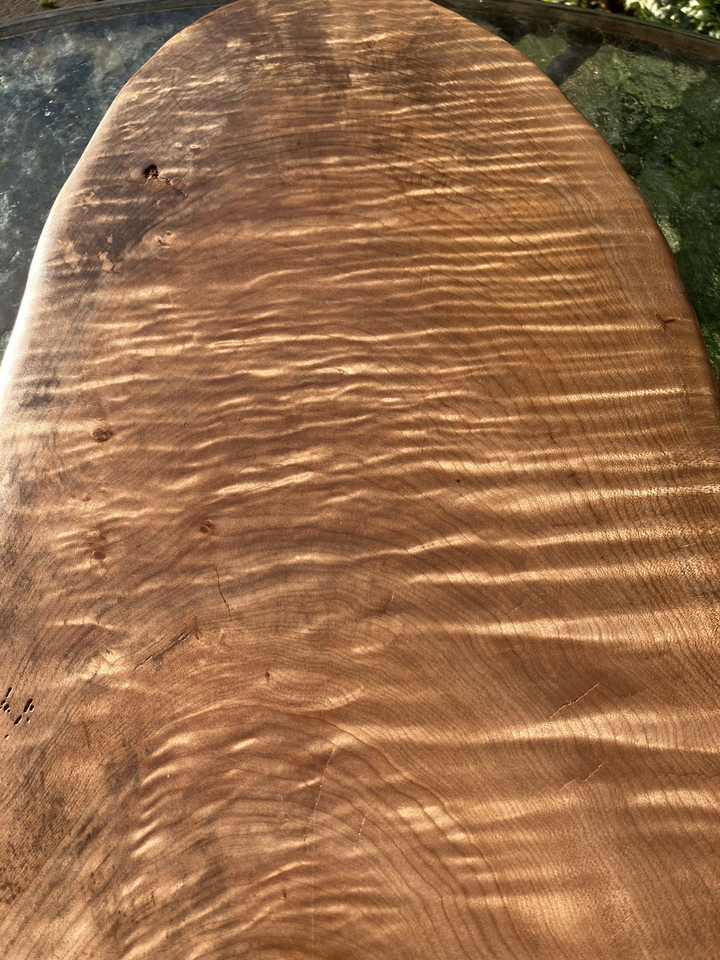 Finished maple burl .live Edge !
