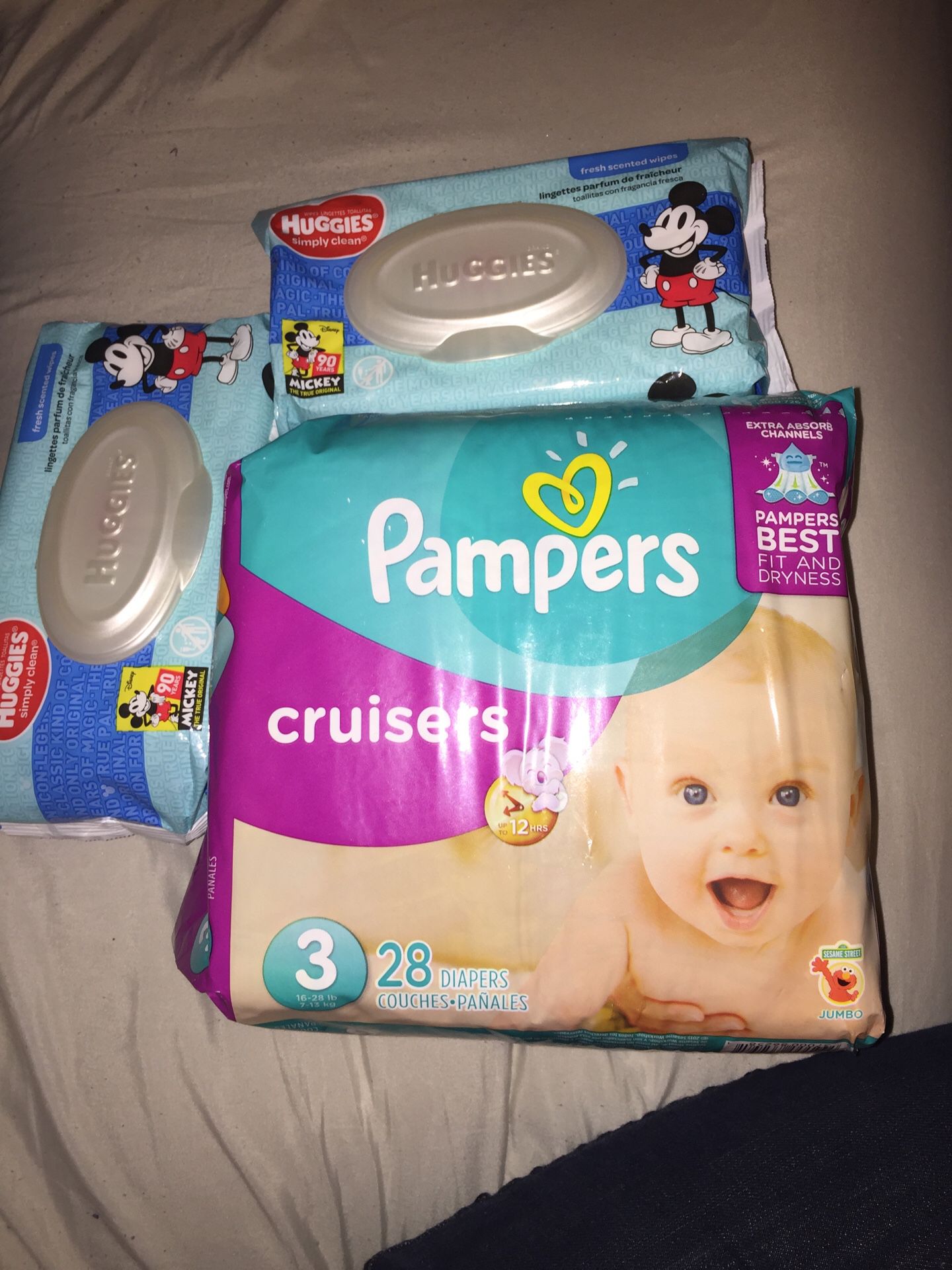 Diapers Size 3 and Wipes