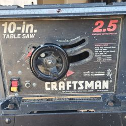 Craftsman Table Saw 