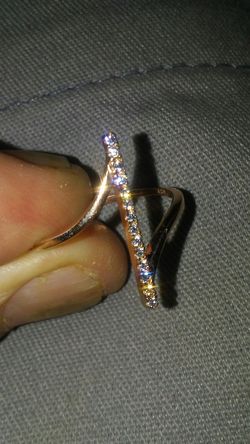 14k over sterling silver ring