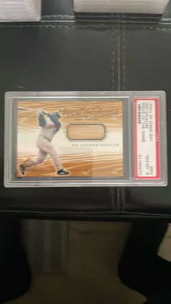 2001 SP game bat trading card