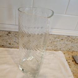 Heart Shaped Clear Vase 