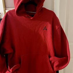 Jordan Men's Fleece Pullover Hoodie - Gym Red - Siz