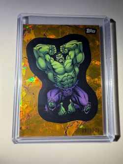 Topps Marvel Hulk Gold Foil Card 087/125
