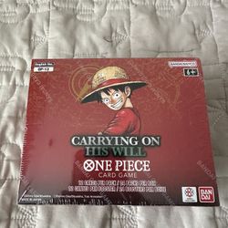 ONE PIECE CARRYING ON HIS WILL ENGLISH BOOSTER BOX OP-13 BANDAI FACTORY SEALED