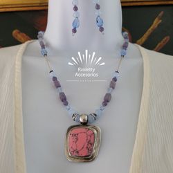 Sterling Silver 925 Necklace And Earrings Set