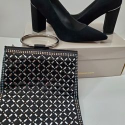 Marc Fisher Heels Sz 7 New With  Free Clutch