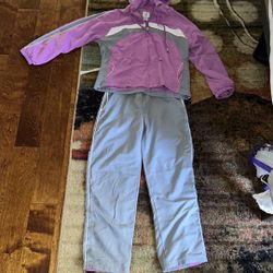 AFI Sport purple & grey Track Suit Outfit Set Size Medium pants and large Zip Up