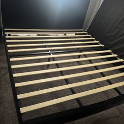 King Bed Frame & Mattress - Used