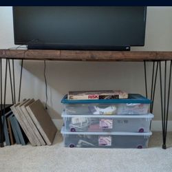 67" Wood & Metal Console Table