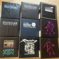9 Ultra Pro binders for trading or sports cards