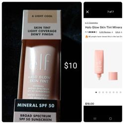 Elf cosmetics light cool halo glow skin tint