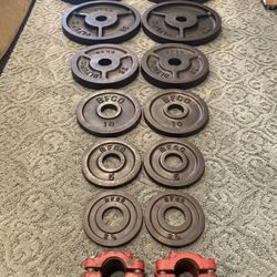 Vintage BFCO Weight Set w/Spin-lock Collars-250#s