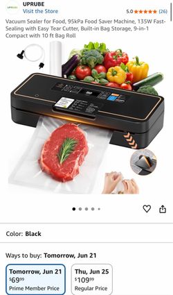 Vacuum sealer for food new $45