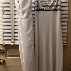 beautiful lightweight white dress new with tags plus a free dress
