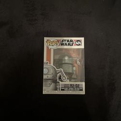R2-D2 Figure Silver Toy Star Wars 424 Funko Pop w/Protector