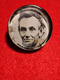 Abraham Lincoln  Civil War Bridle Rosette /Mourning Badge