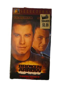 Broken Arrow (VHS, 1996) John Travolta, Christian Slater New Sealed In Plastic