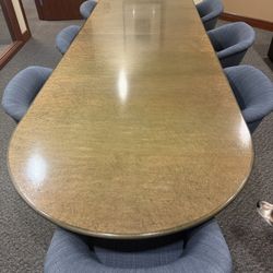 Conference Table with 8 Chairs