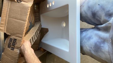 white cultured marble top 24 in rectangle bowl