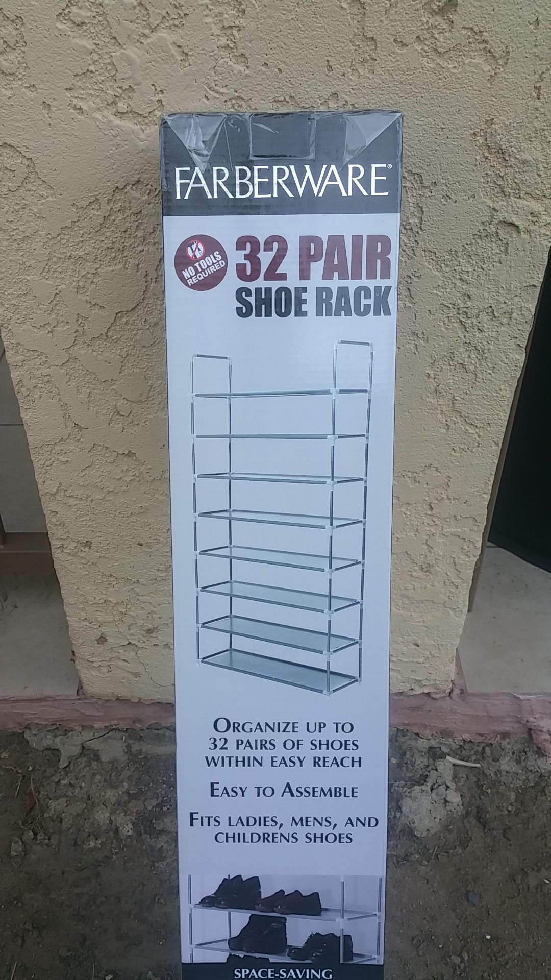 Farberware 32 pair shoe rack new on box