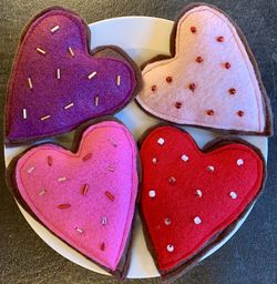 Valentine’s Day felt food