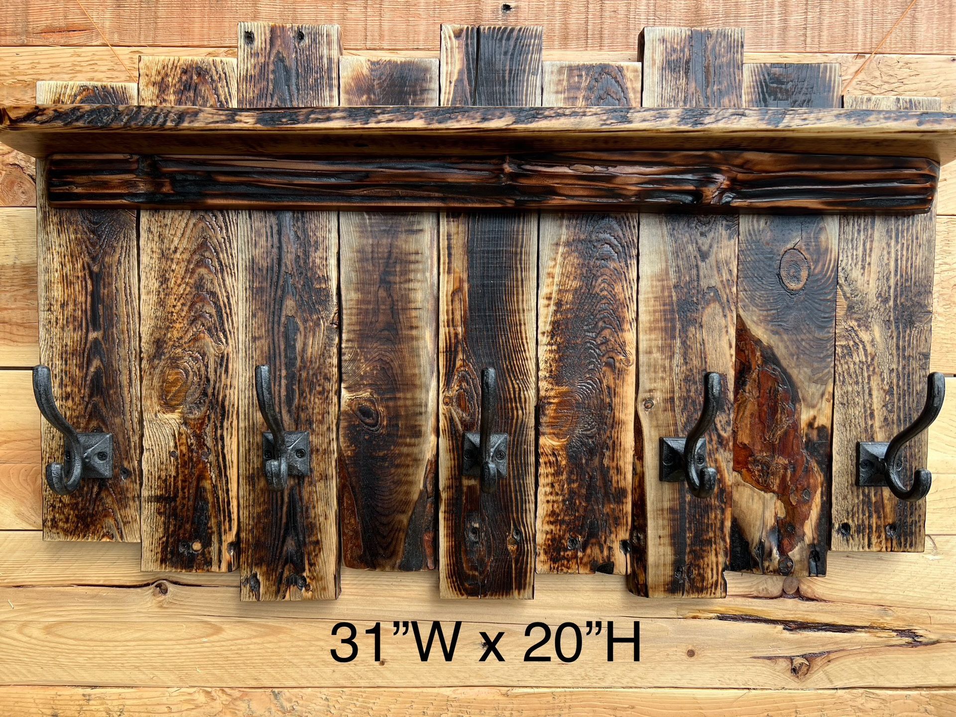 Pallet Shelf Coat Hanger