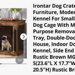 Irontar Dog Crate Modern Dog Kennel Furniture