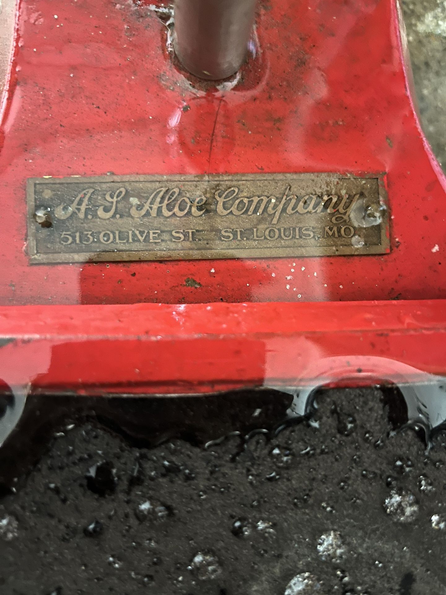 Antique A.J. Aloe Company Weight and Height Scale