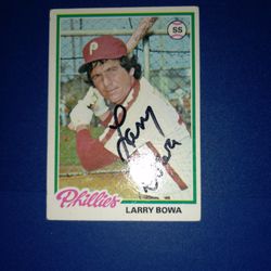 Larry Bowa Autographed Baseball Card for Sale in Crum Lynne, PA - OfferUp