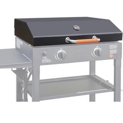 Hinged Lid with Thermometer for Blackstone 28"' Griddle Cover Hard Hood Flat Top Grill