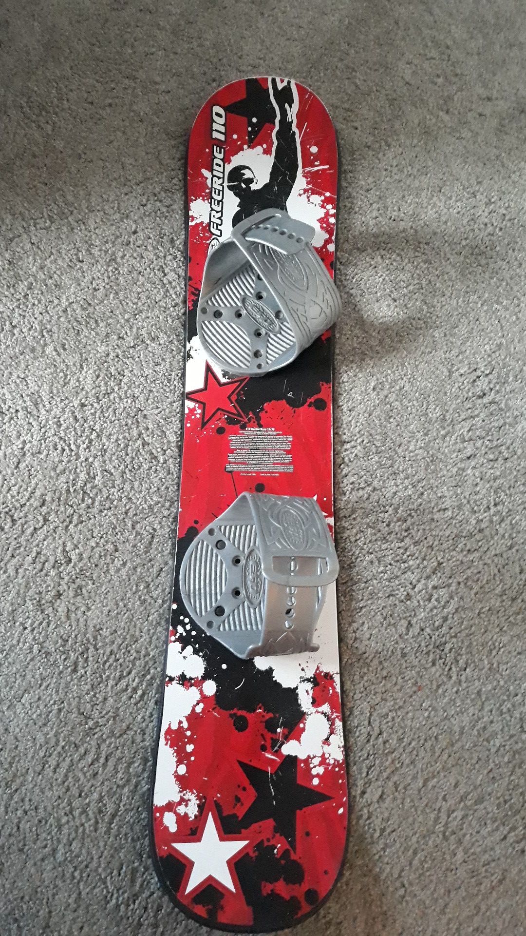 ESP FreeRide 110 / 110 Rockin Hero. Step In Beginner Snowboard. 43 Inch Free