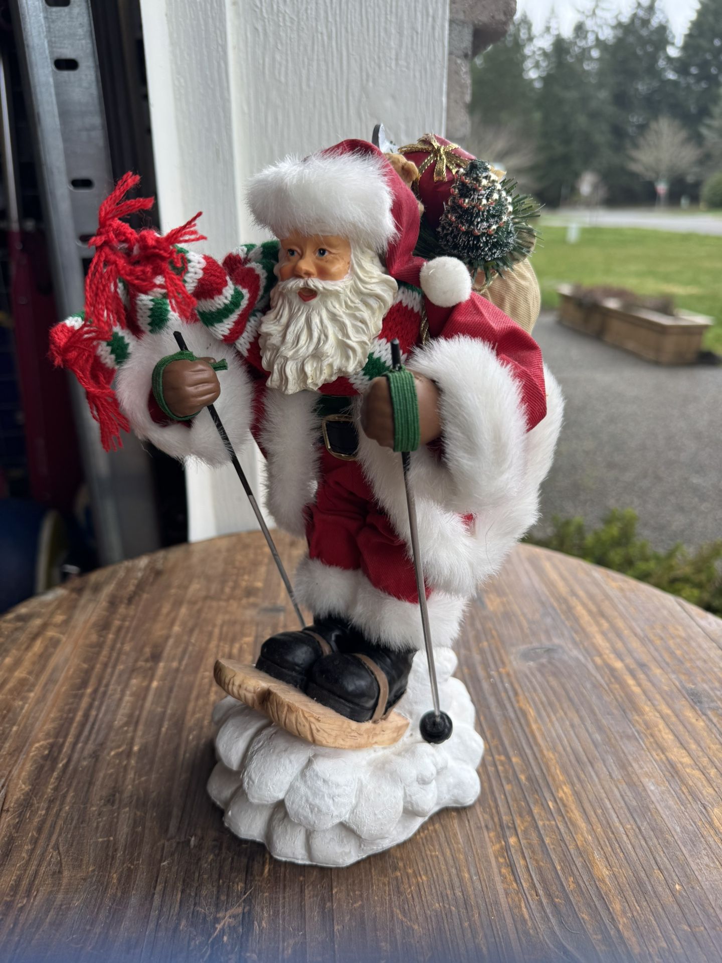 Cross Country Skiing Santa