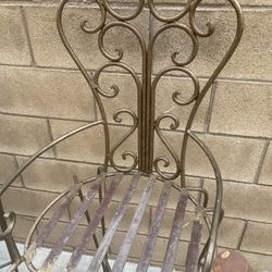 6 Solid Metal Tall Stools 