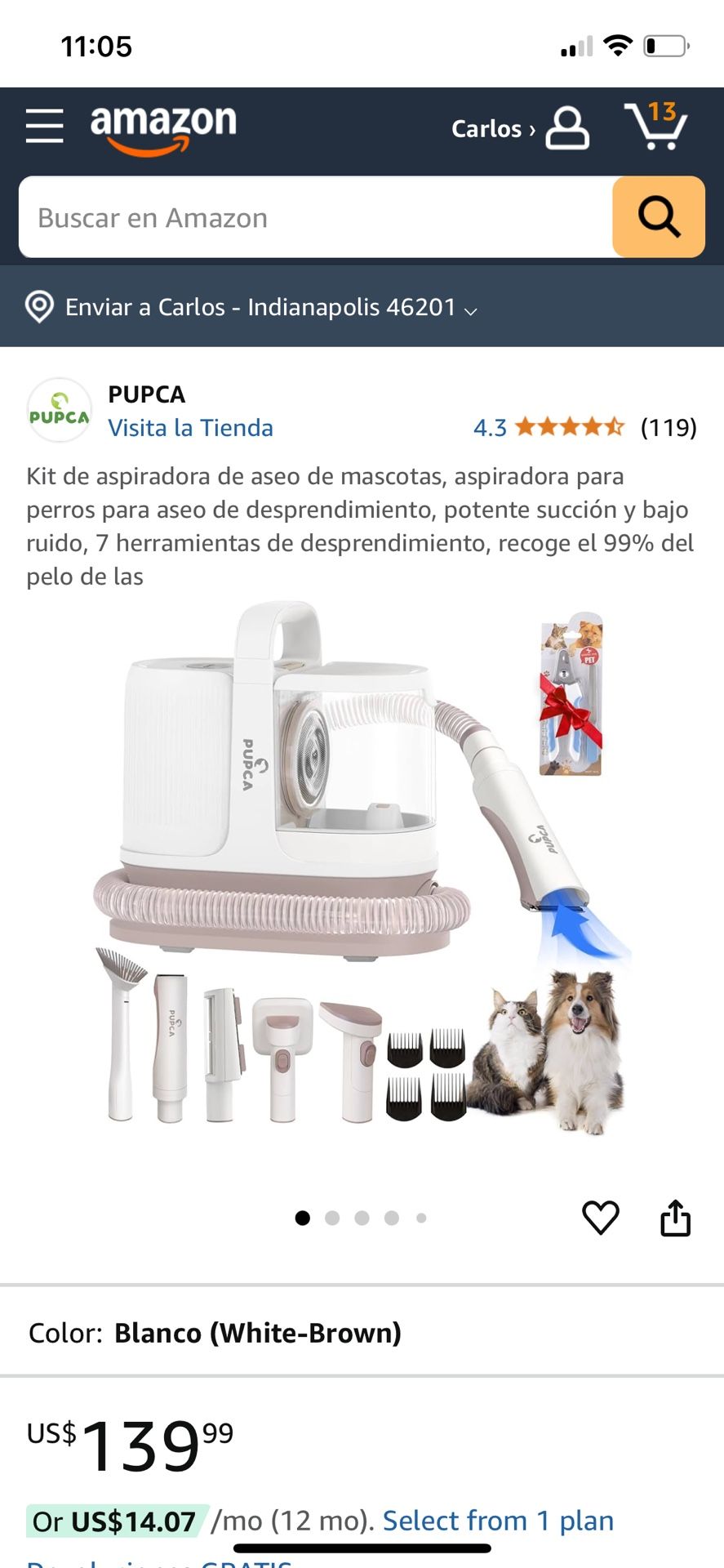Pet Vacuum Cleaner kit