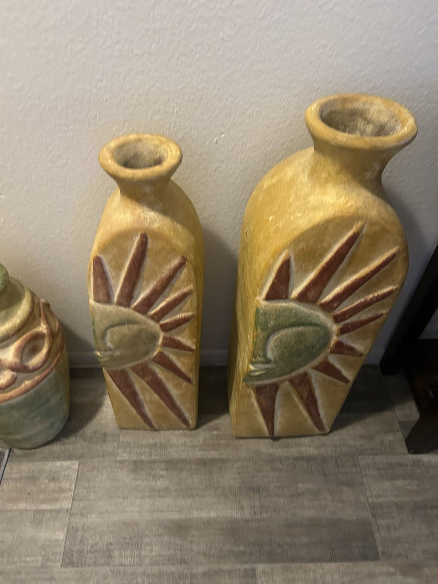Flowers Rustic Vases Ceramic