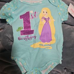 Baby's Bodysuit Tangled 1st Birthday 