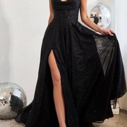 Black Glittery Dress 