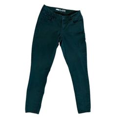 Old Navy The Rockstart Plush Soft Forest Green Stretch Denim Jeans Pant Women's Size 12