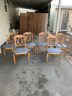 6 Sillas Ventages Tapicería Nueva