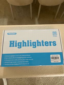 Rarlan Highlighters 96-Pack, 6 Colors