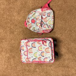 17in kids’ softside rolling luggage and book bag set