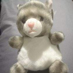 Aurora World Plush - Palm Pals - SILVER KITTY (5 inch) - Stuffed Animal Toy