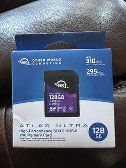 OWC Atlas Pro 128GB SDXC UHS-II V60 Media Card
