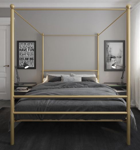 Gold Bed Frame 